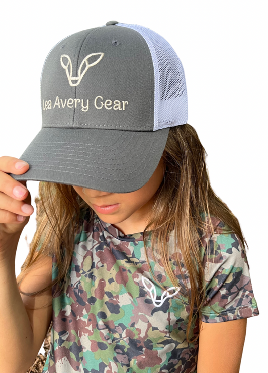 Trucker Hat - Embroidered Lea Avery Gear Logo