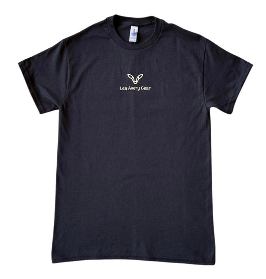 black t-shirt