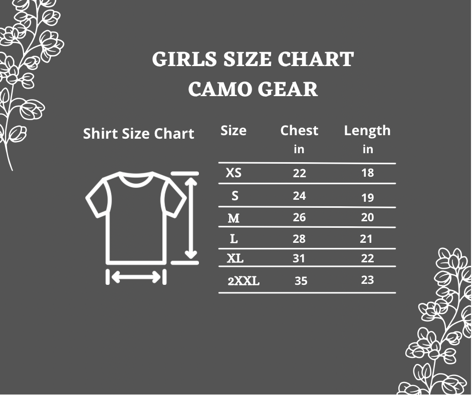 girls size chart
